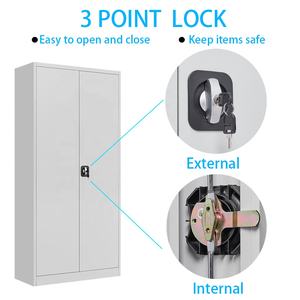 Armario Metálico de 2 Puertas, Mueble de Dormitorio, Armario Personalizado, Armarios, Locker - Product Image 4