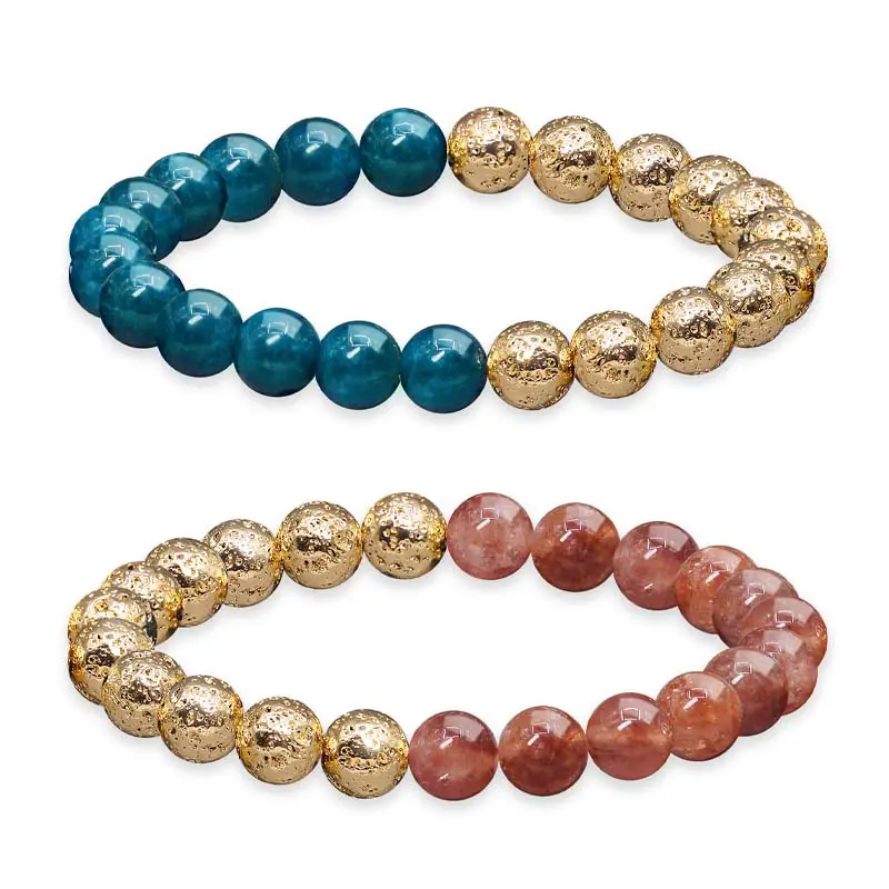 Handmade 8MM Natural Stone Girl friendship bracelet fashion jewelry bracelets bangles