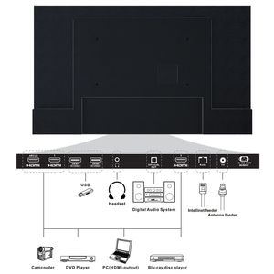 43 ''<span class=keywords><strong>4K</strong></span> soleil partiel <span class=keywords><strong>TV</strong></span> extérieure 1000NIT haute luminosité étanche Android HDR <span class=keywords><strong>TV</strong></span> tous temps durabilité Deck Pro Series - Product Image 3