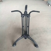 Pied de table en fonte à quatre griffes, style sabot de cheval, moderne, robuste, pour salle à manger, cuisine, extérieur, salon et usage scolaire