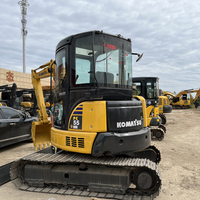 Vente Flash : Excavatrice sur chenilles Komatsu 55 d'occasion, 5,5 tonnes, système hydraulique complet, bon état, livraison rapide, expédition mondiale