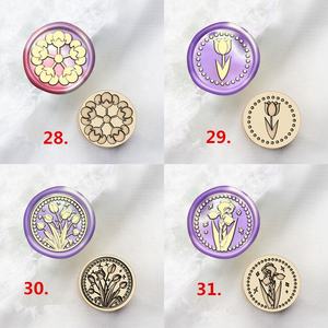 1,5 cm mini grabado láser sello de fuego sello de cera cabeza de cobre lindo animal <span class=keywords><strong>flor</strong></span> álbum de recortes sello de sellado al por mayor - Product Image 5