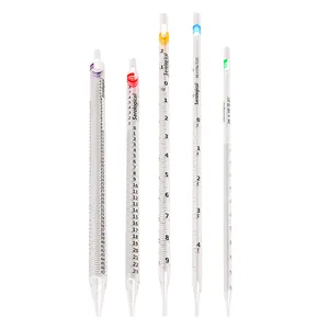 Medical laboratory disposable multi specificaition serological sterile plastic pipettes