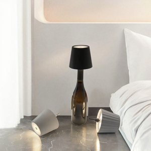 Lampe de table moderne en forme de bouteille de vin, sans fil, LED, commande tactile, réglable, flexible, pour bar, café, chambre à coucher - Product Image 2