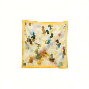 Fazzoletto quadrato 70x70 cm con pois casuali, piccolo fazzoletto da donna, accessorio moda - Product Image 1