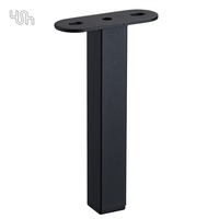 Pieds de table en acier doré brossé, supports de meubles pour lit et projets d'aménagement intérieur