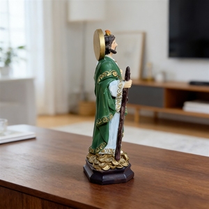 Statuetta di San Giuda in Resina Stile Europeo Vintage - Ornamento Decorativo da Tavolo per la Casa - Product Image 3