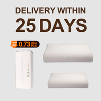 Oreiller de lit ergonomique en mousse à mémoire de forme, orthopédique en forme de B, confortable pour dormir