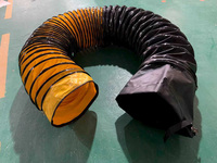 Tuyau flexible combiné en PVC résistant à la chaleur, revêtu pour haute température, 350 mm