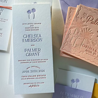 Ensemble de cartes personnalisées en coton de 700g, découpées sur mesure, avec caractéristiques uniques, impression couleur, personnalisation haut de gamme pour menu de mariage