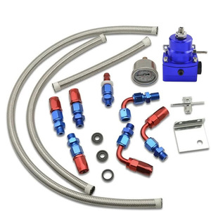 Kit de régulateur de pression de carburant FPR006 en alliage d'aluminium avec tuyau et raccords pour mise à niveau du turbocompresseur - Product Image 4
