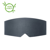 100% masque de sommeil en soie de bambou Chines naturelles aux couleurs vives confortable étiquette de protection masque pour les yeux Slilk en bambou