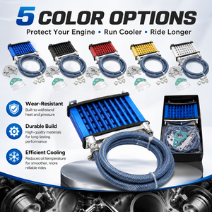 Refroidisseur d'huile moteur en aluminium pour moto, <span class=keywords><strong>radiateur</strong></span> de refroidissement pour moto tout-terrain, ATV pour 125cc 140cc 150cc - Product Image 2