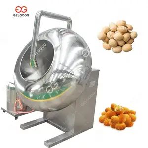 Nuts Copper Peanuts Seed Butter Flavouring Coter Pan Candied Peanut Coating Machine For Puffs