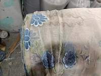 Vente de liquidation en usine broderie tissu de rideau en velours de bonne qualité pour la vente en gros