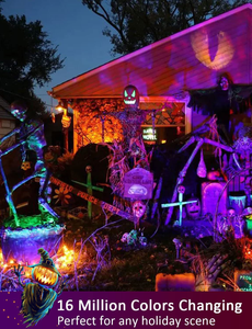 Projecteur LED mural à changement de couleur contrôlé par application - Design moderne, étanche IP66, dimmable pour l'éclairage de fête et de <span class=keywords><strong>scène</strong></span> - Product Image 6