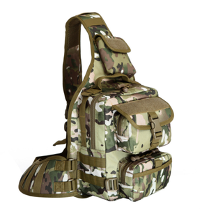DF40 Wide Shoulder Strap Chest <b>Bag</b> with 2 Front Pockets and One Big Compartment <b>for</b> <b>Hiking</b> <b>Boots</b> - Product Image 1