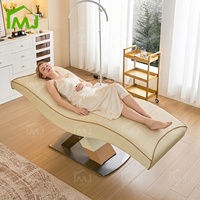 Table de massage inclinable pour spa facial et extensions de cils, lit de beauté courbé pour salon de beauté