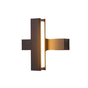 Elegante lámpara de pared LED negra, elegante diseño de madera de hierro, pantalla de Control táctil, Bombilla E26 para decoración contemporánea del hogar, uso de Hotel empotrado - Product Image 5