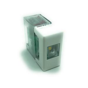 Lámpara de Emergencia LED Gewiss, 1 Módulo Keystone, 1W, 50Lm, 6H de Autonomía, Cuerpo de Plástico Blanco con Autodiagnóstico - Product Image 1