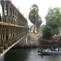 Puente Portátil de Acero de Gran Vano, Modelo HD200, Fabricante de Estructuras de Acero para Puentes Pesados