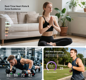 JCVital V5 สมาร์ทแบนด์ไร้หน้าจอ <span class=keywords><strong>170</strong></span> โหมดกีฬา ระยะเวลาสแตนด์บาย 100 วัน ตรวจสุขภาพตลอด 24 ชั่วโมง ตรวจวัดออกซิเจนในเลือด ติดตามกิจกรรม - Product Image 6