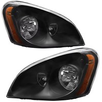 Pour Freightliner Cascadia 2008-2017, ensemble de phares noirs, remplacement de phare avant pour camion lourd