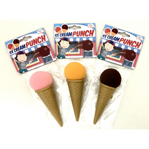 Jouet de farce amusant en plastique en forme de crème glacée - Lanceur de balles éponge fantaisie pour enfants et adultes, cadeau rigolo pour fêtes et farces - Product Image 1