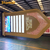 Panneau publicitaire LED autoportant personnalisé pour extérieur, écran vidéo à pixels LED, boîte lumineuse en acrylique pour la publicité, la signalisation commerciale