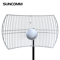 Antenne parabolique sans fil SUNCOMM de haute qualité 4G 5G, extérieure, longue portée, cellulaire, 2*2 MIMO, 698-3800 MHz, 24 dBi