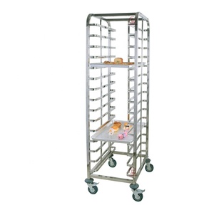 Khay Xe đẩy giỏ hàng tấm Pan giá 12/15/18 tầng 60*40 cm Pan khay xe đẩy bánh làm mát Giá Nướng khay xe đẩy - Product Image 1