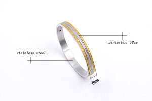 <span class=keywords><strong>Bracelet</strong></span> en acier inoxydable à facettes avec motif <span class=keywords><strong>de</strong></span> coupe en <span class=keywords><strong>diamant</strong></span> pour femme, <span class=keywords><strong>bracelet</strong></span> plaqué effet mat givré, mode <span class=keywords><strong>Paris</strong></span>, 8mm - Product Image 2