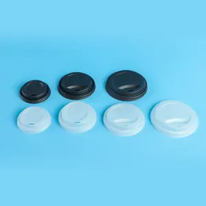 Eco-friendly paper coffee cup PS/PP/Paper /PLA lids disposable Plastic cup bowl lid cover