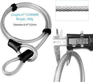 नई छवि स्टील यू-लॉक साइकिल साइकिल चलाना सहायक इलेक्ट्रिक ईबाइक एमटीबी एंटी-चोरी यू आकार केबल बोल्ट हाउस - Product Image 2