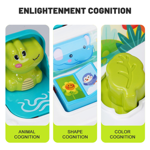 Jouet éducatif Montessori en plastique pour bébé Zhorya Animal Button <span class=keywords><strong>Popup</strong></span> Hide and Seek, développe la motricité fine - Product Image 3