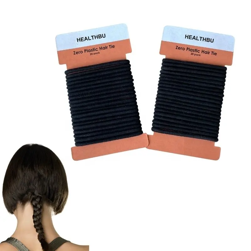 Plastic Free compostable hair ties for Women and Mens Hair