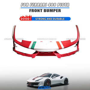 Đánh bại Bán phụ kiện xe hơi nhựa màu đen phía trước <span class=keywords><strong>Bumper</strong></span> thích hợp cho FERRARI 488 Pista 89270710 - Product Image 1