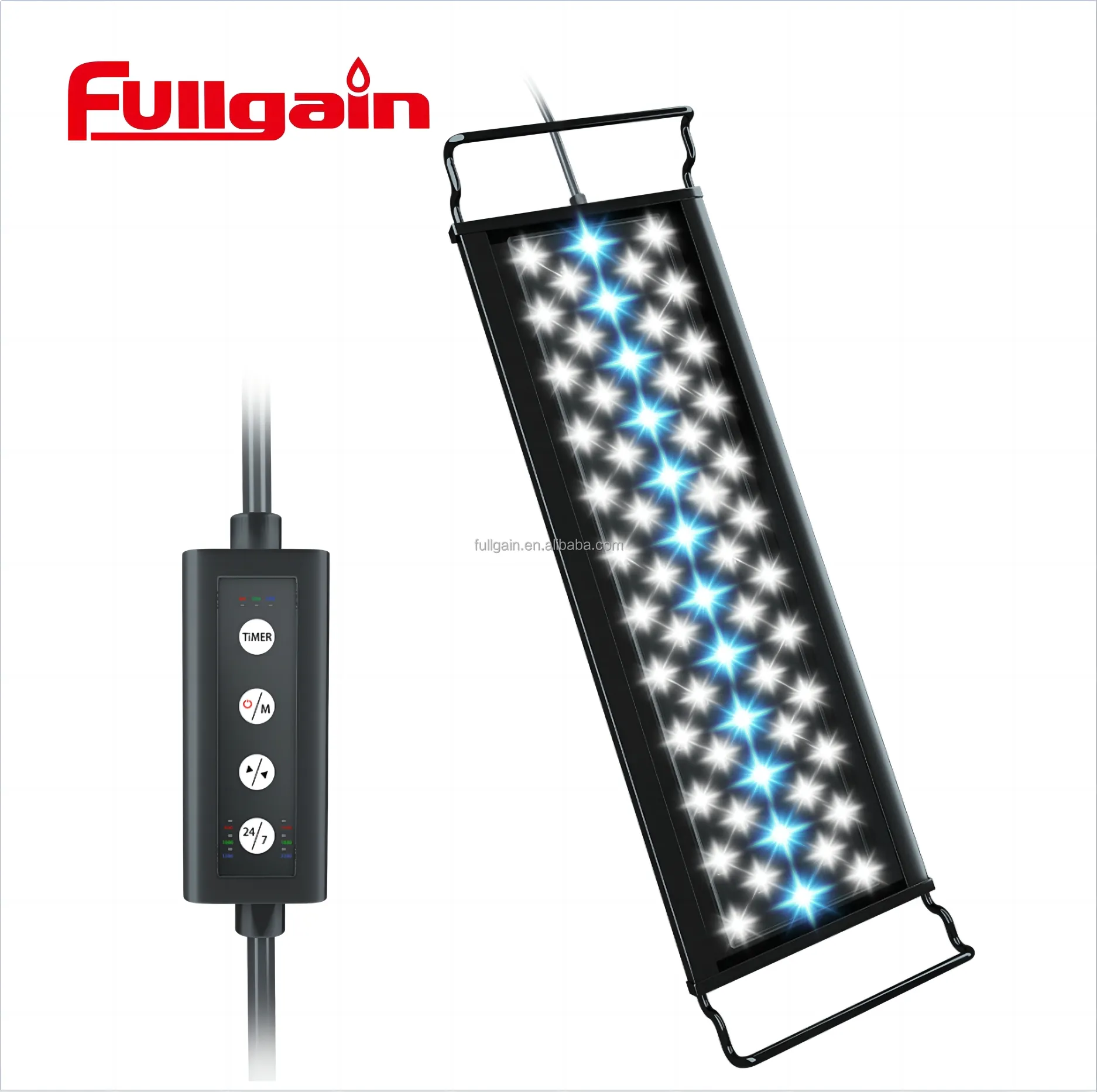 Fullgain Programmable Plante Croissance Fish Tank Lumière Led Aquarium 30 45 60 75 90 120 Cm Minuterie Contrôle Led Aquarium Lumière