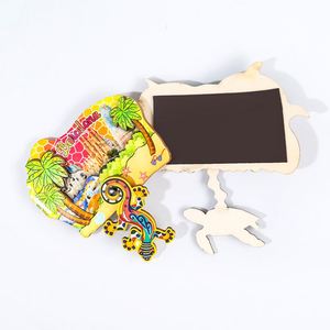Aimants de réfrigérateur personnalisés sur le thème de la plage tropicale, souvenir de Californie, aimant de réfrigérateur en bois, décoration de la maison - Product Image 5