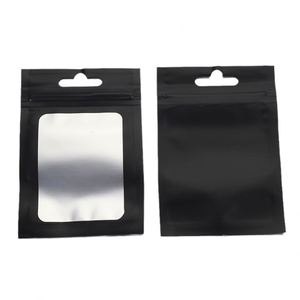 Custom Printed <b>Clear</b> Foil Resealable Pouch Zipper Maskk Bags Three Side Seal Matte Pink Aluminum Ziplock Garbage Bag PET <b>Jelly</b> - Product Image 5