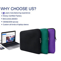 Pochette pour ordinateur portable imperméable 15,6 pouces, étui souple de protection, sac de transport, logo personnalisé, housse en néoprène pour ordinateur portable, vente chaude