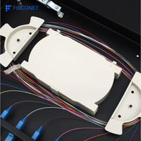 Panel Patch Fiber Optik 24 Core 12/24 Port Sc/FC/St/LC Rak Panel Patch Tahan Air Distribusi Frame ODF