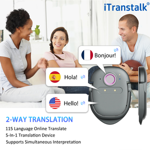 <span class=keywords><strong>Traducteur</strong></span> de langues intelligent Itranstalk Mini pour l'anglais, l'allemand, l'espagnol, le <span class=keywords><strong>français</strong></span>, le néerlandais, l'<span class=keywords><strong>italien</strong></span>, appareil de traduction linguistique - Product Image 2