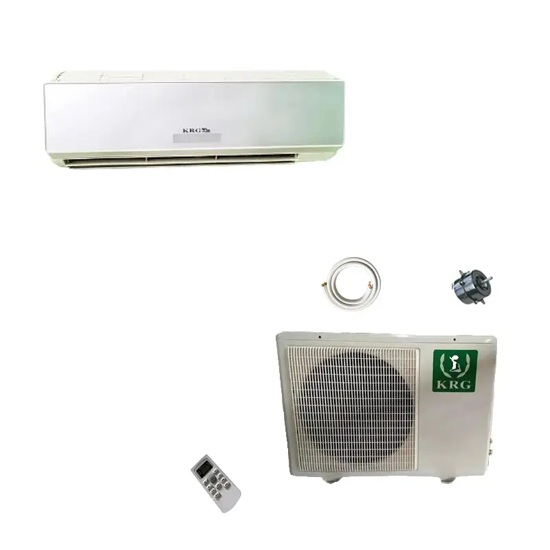 مبرد هواء سبليت R410A 220 فولت 50 هرتز سريع التبريد CE بدون محول HVAC مروحة صغيرة 2500 وات 0.75 طن 9000 وحدة حرارية بريطانية 1 حصان جدار مبرد هواء سبليت