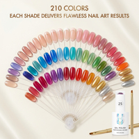 Kit de Fournitures Professionnelles pour Ongles : Gel UV Auto-Nivelant 35ml, 210 Couleurs, Faible Chaleur, pour Extension DIY et French Manucure – Vente en Gros OEM/ODM