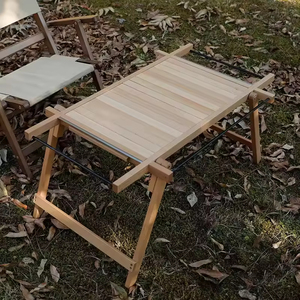 Table tactique multifonctionnelle portable pour le camping en plein air, table extensible, table pliante en bois pour le camping, table de barbecue, table de pique-nique - Product Image 5