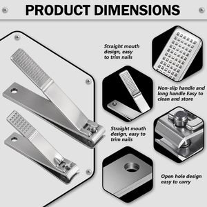 Professional Standard Heavy Duty Toe <b>Large</b> Nail Trimmer Clipper Cutter for Thick Nails Pedicure Cutter - Product Image 2
