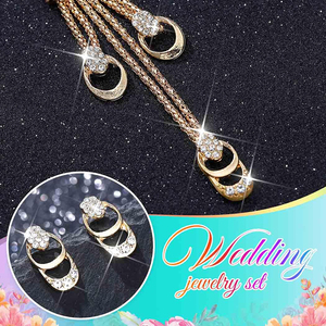 Gold <strong>Jewelry</strong> Sets Chunky Necklace Earrings Bracelet Ring Set Fashion <strong>Indian</strong> Statement <strong>Costume</strong> <strong>Jewelry</strong> Set for Women - Product Image 5