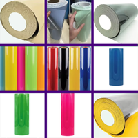 Hongcai Extensible Presse À Chaleur Vinyle Rouleau PU Flex HTV Film De Transfert pour Textile Impression PVC Fer-Sur Matériel Vinyle Wrap