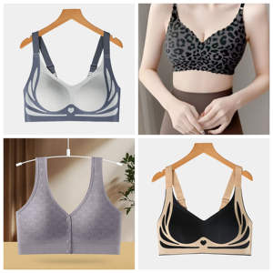 Soutiens-gorge de style basique pour femmes, soutiens-gorge pour filles asiatiques à petite poitrine, sous-vêtements, ensemble de soutien-gorge sexy, soutien-gorge sans couture, coupe laser, sans armatures, bonnet fin - Product Image 4